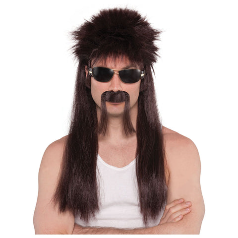 Trucker Wig and Mustache