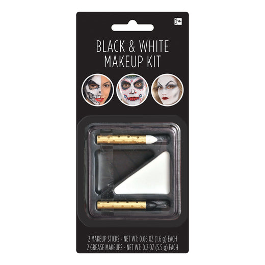 Ensemble de maquillage noir et blanc