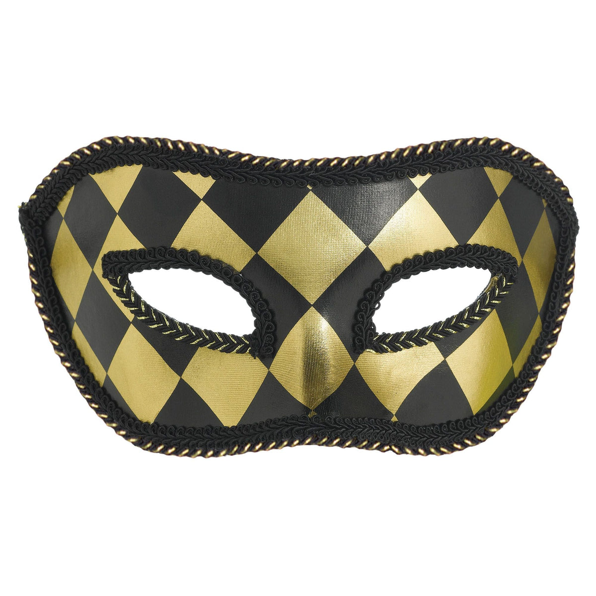 Harlequin Black/Gold Mask