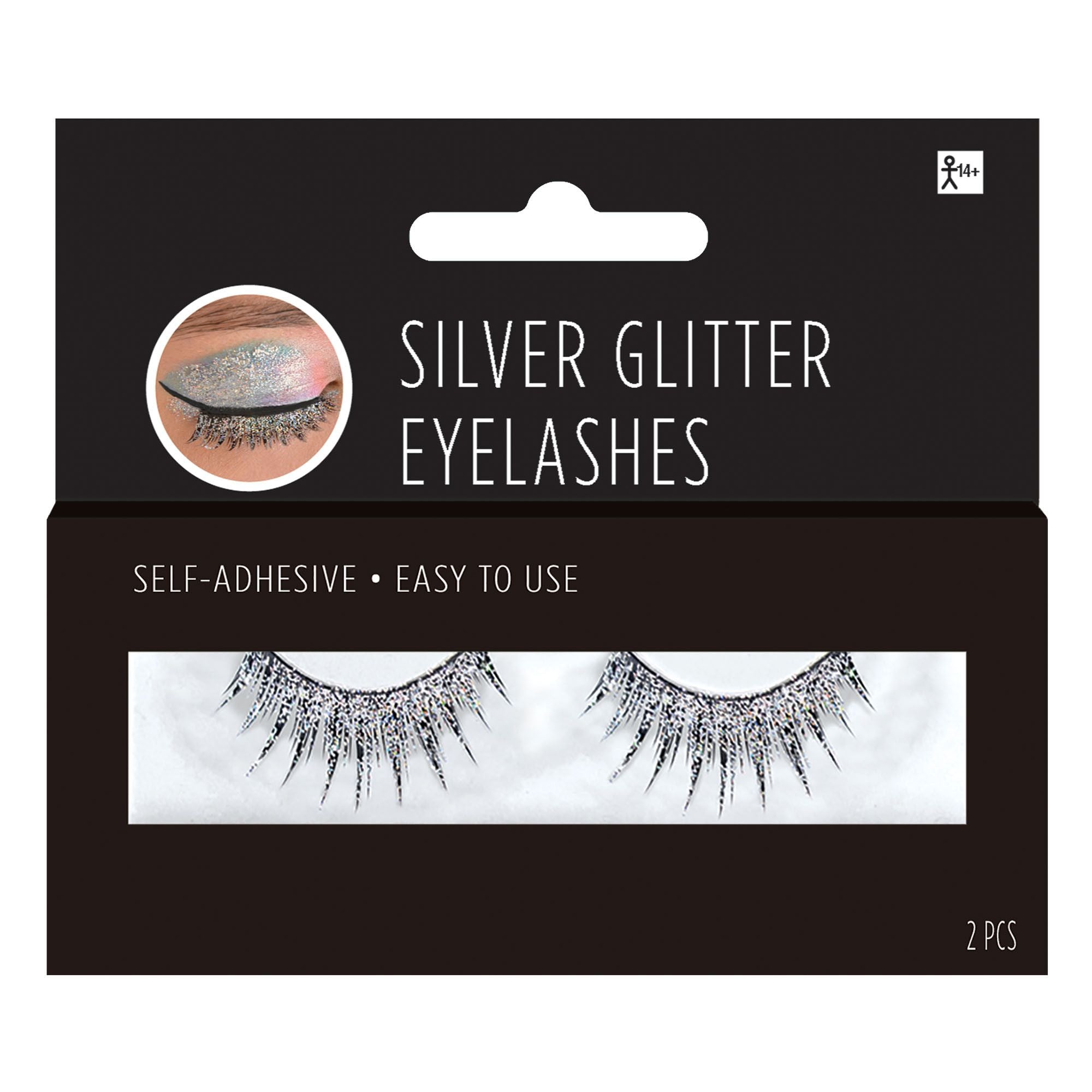 Silver Glitter Lashes