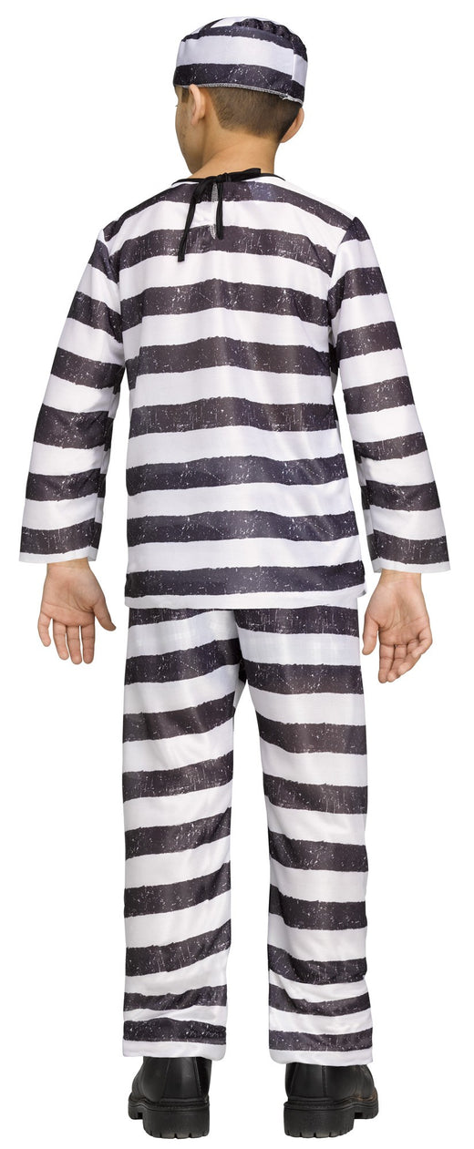 Striped prisoner costume for children
