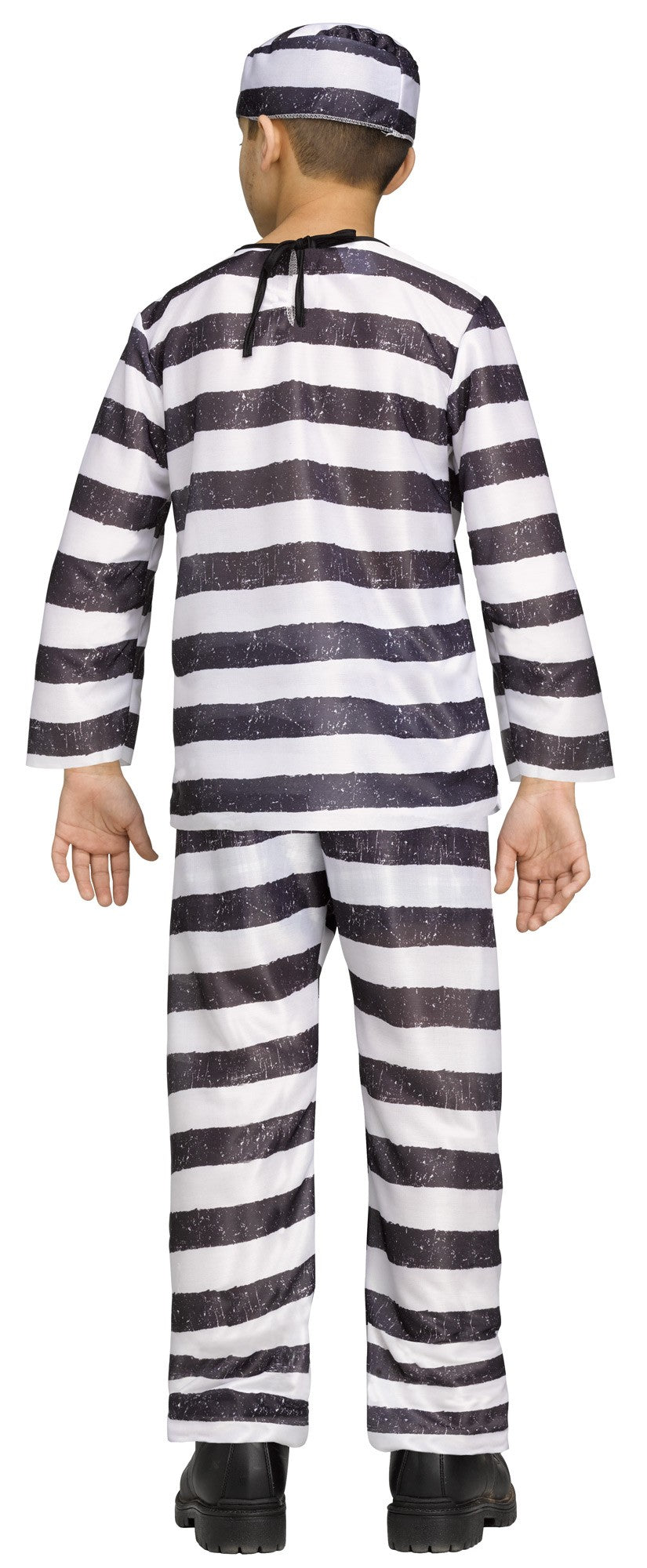 Striped prisoner costume for children