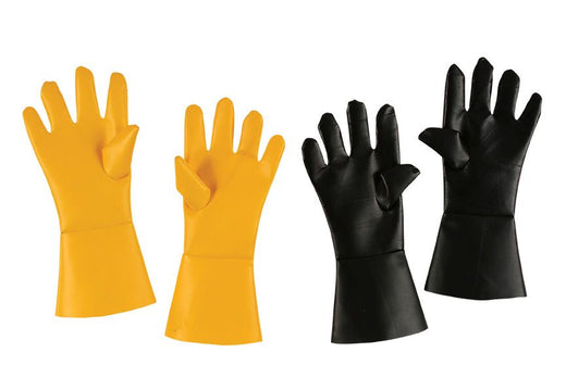 Gants pour homme en faux cuir noir
