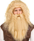 Perruque et barbe de Viking - Blond - Perruque - Boo'tik d'Halloween