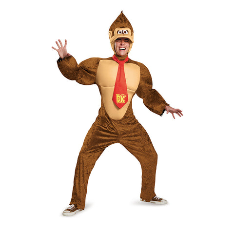 Costume de Donkey Kong deluxe - Super Mario - Adulte