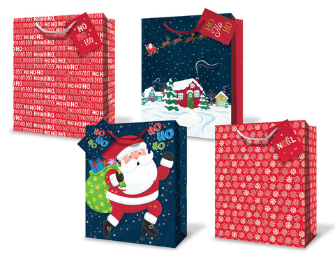 Hohoho Medium Gift Bags - Christmas