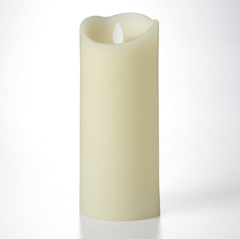 3"x8" LED Pillar w/Faux Flame-Timer