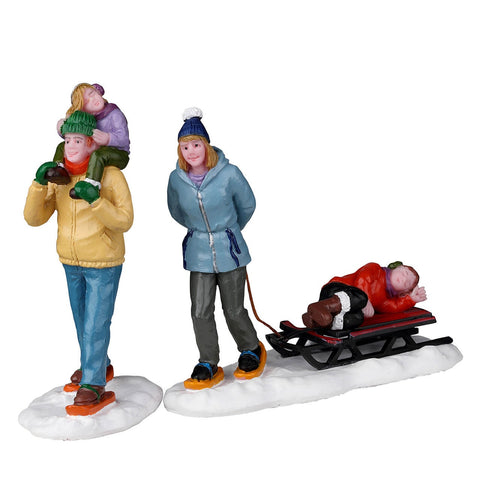 LONG DAY SNOWSHOEING, SET OF 2