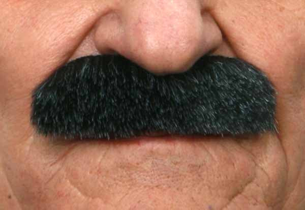 Fausse moustache autocollante - Noir