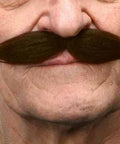Fausse moustache autocollante - Brun - Style 5
