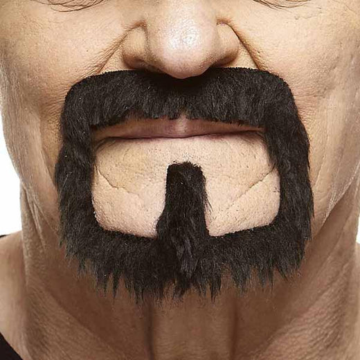 Fausse moustache autocollante - Noir