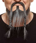 Barbe et moustache - Noir et gris