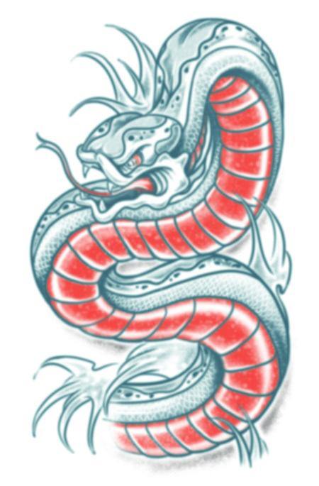 Biker Tattoo - Snake -  - Boo'tik d'Halloween