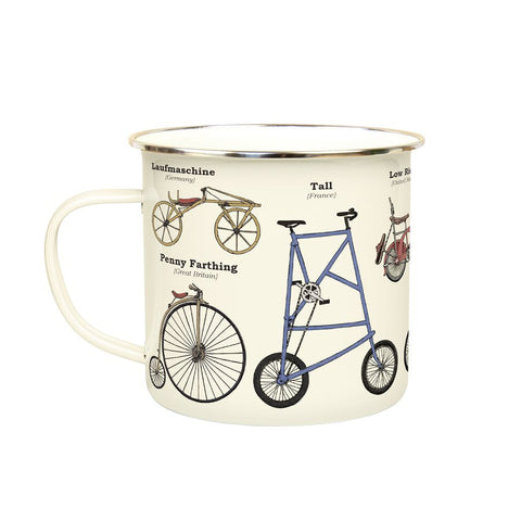 Tasse en émail Bicyclette