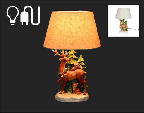 Christmas Deer and Tree Lamp (22")