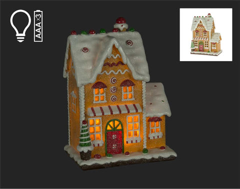 DEL Gingerbread House (10.5")