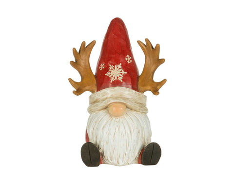 Sitting Gnome with Plume (10")