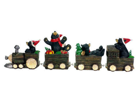 Black Bear Train (4 pieces) (18")