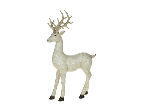 White Standing Deer (17")