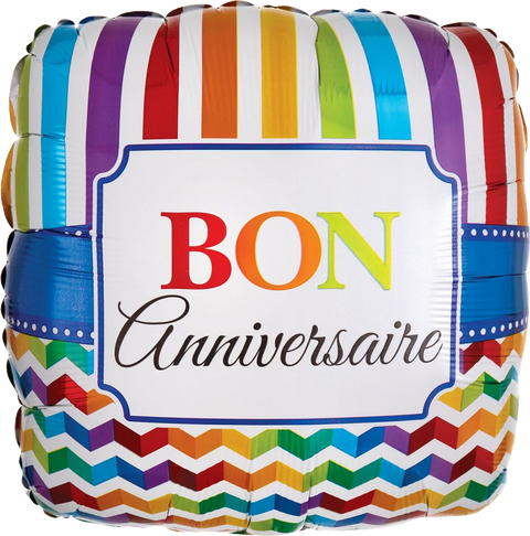 Anniversaire stripe - 18"