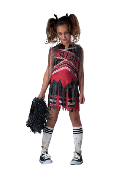 Costume de Pom-Pom Zombie - Fille - Costume - Boo'tik d'Halloween