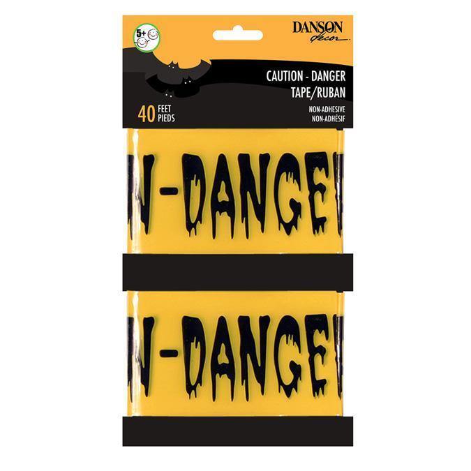 Ruban Jaune «Danger» d'Halloween (2/pqt)