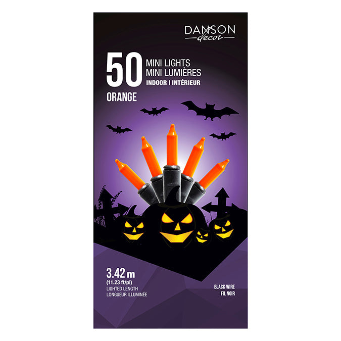 Ensemble de 50 lumières intérieures - Orange