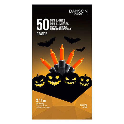Ensemble de 50 lumières orange