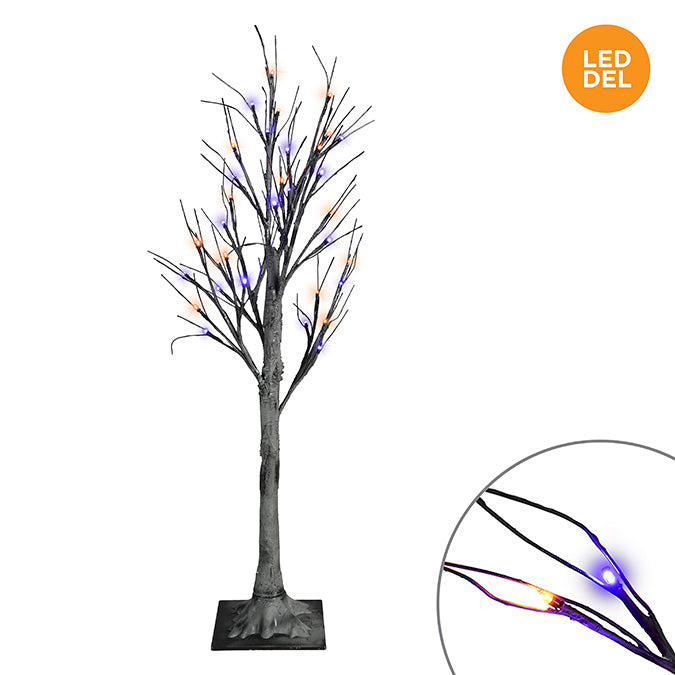 Arbre lumineux - Orange/Violet 36L (35")