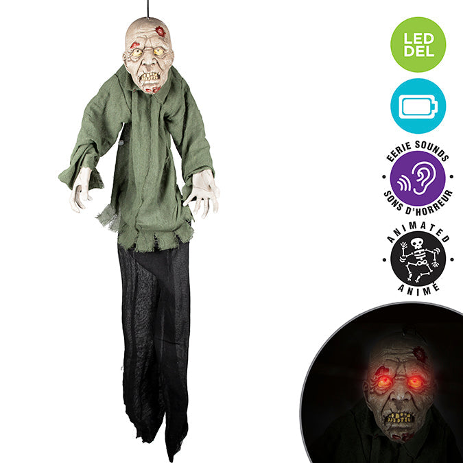 Zombie animé suspendu