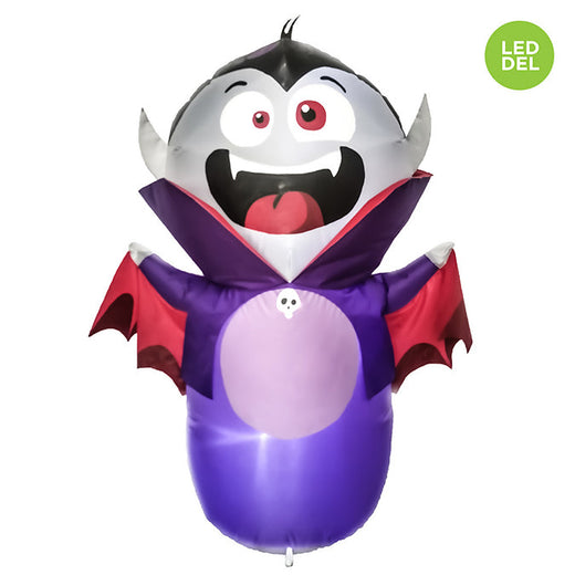 Inflatable vampire bat with LED lights (1.2m)