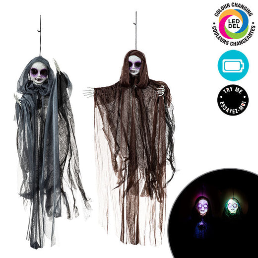 Zombie suspendu avec lumières (66cm)