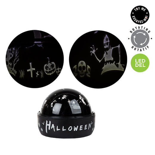 Projecteur De Table Halloween Avec Scène D'halloween Effrayant, 16.5cm Dia.