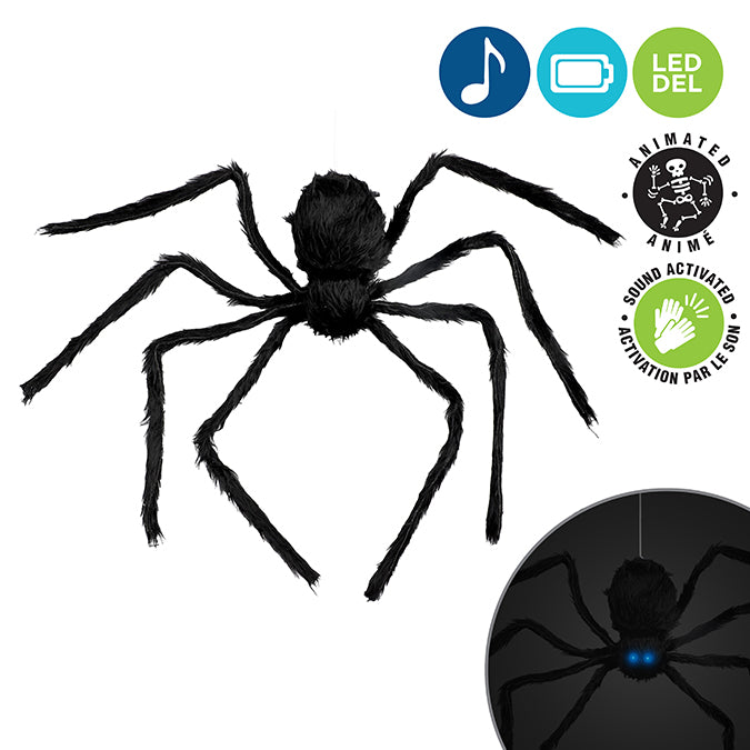 Hanging animated spider (31.5")
