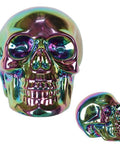 Crâne en porcelaine métallique (5")