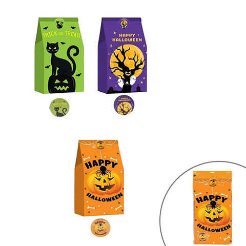 Paper candy bag with stickers (6/pkg)