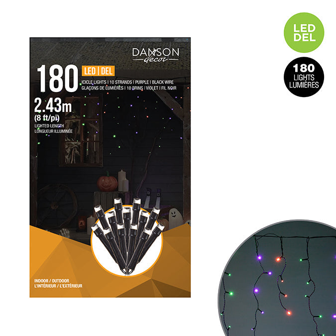 Glacons De 180l Del 5mm, Exterieur, Vert/orange/mauve