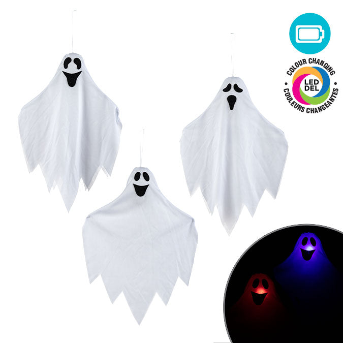 Illuminated Hanging Ghost (47cm)