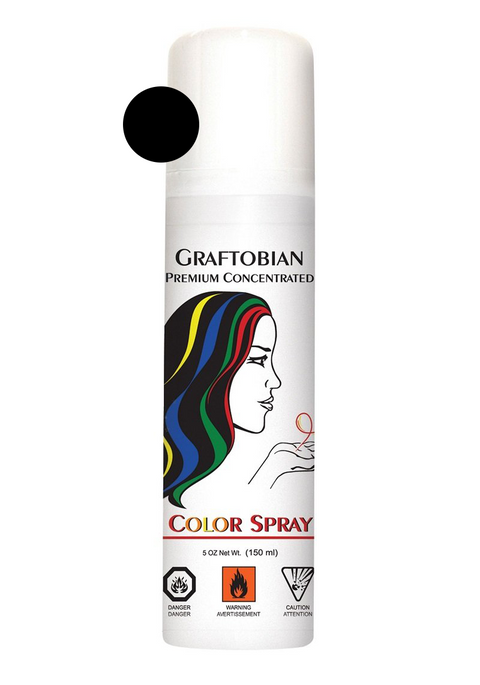 Laque à cheveux professionnel Graftobian - Noir (150ml)