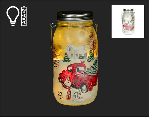 Red LED Truck Lantern (7in)