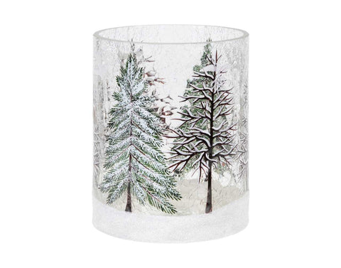 Snowy Trees Vase (5x4in)