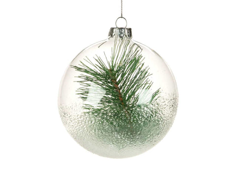 Transparent glass ball ornament (10cm)