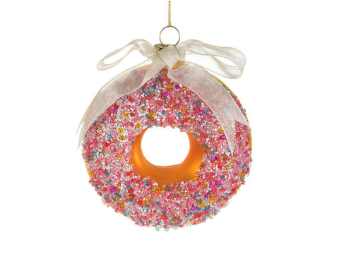 Glass donut ornament (9cm)