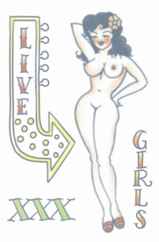 Tatouage Fx - Pin Up - 1950's Pin Up Girl