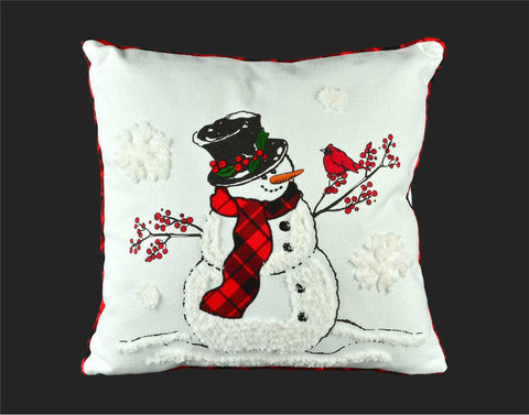 Coussin bonhomme de neige - Carré