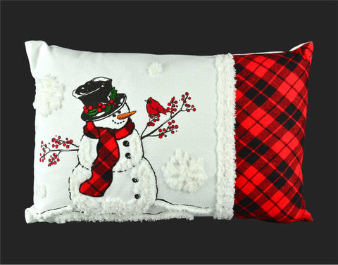 Snowman Cushion - Rectangle