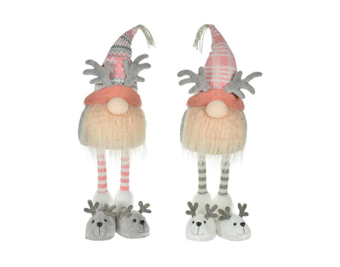 Pink/Grey Standing Gnome (16.5")