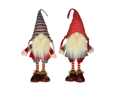 Red/Grey Standing Gnome (19")