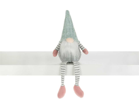 Boy Gnome in Blue/Pink with Dangling Legs (16")