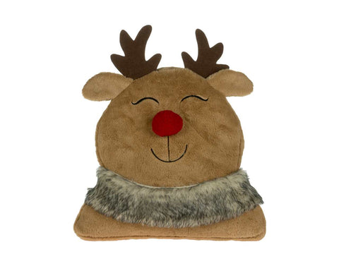 Reindeer Head Cushion (18x18")